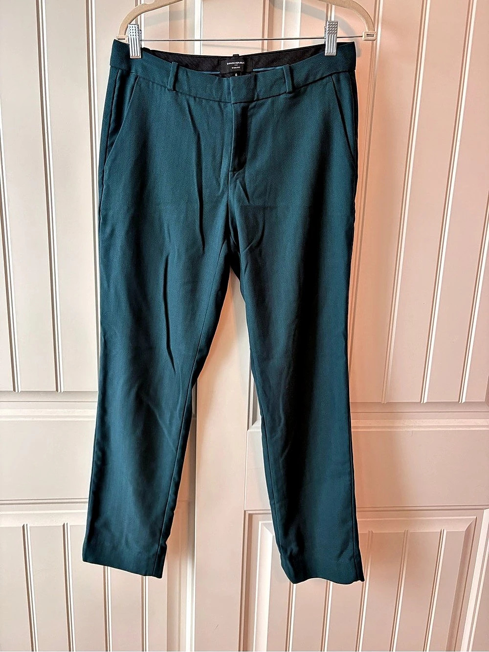 Banana Republic Ryan Fit Dress Pants Straight Leg Pants Teal Size 6
